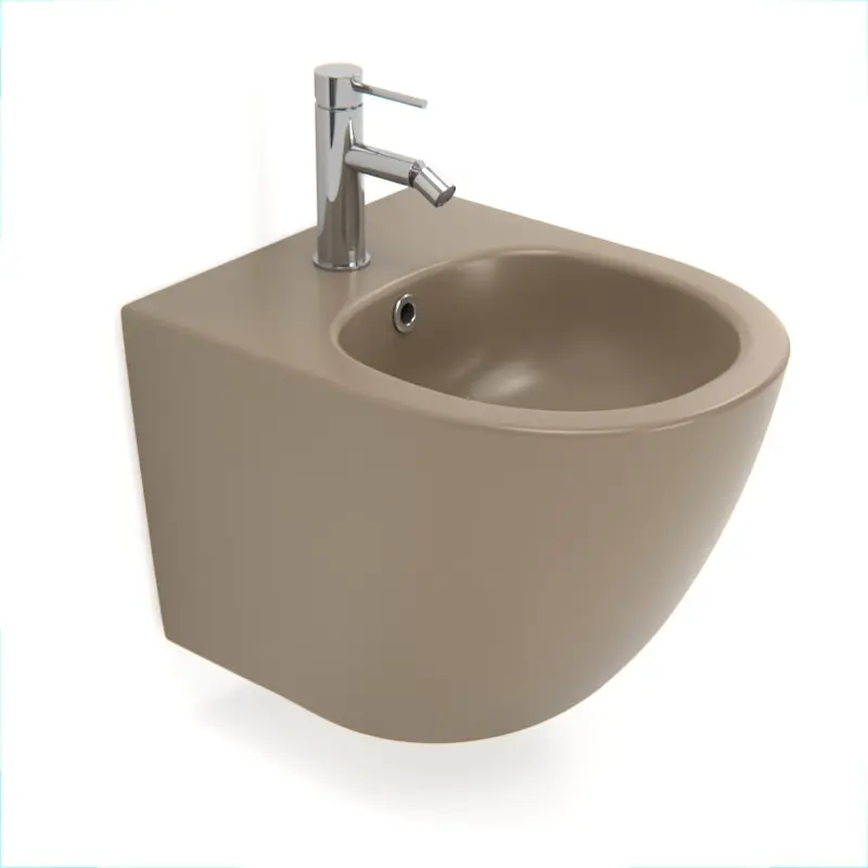 [B2342BDMC] Bidet Suspendu, 48x37, Cappuccino mat, Celia.webp