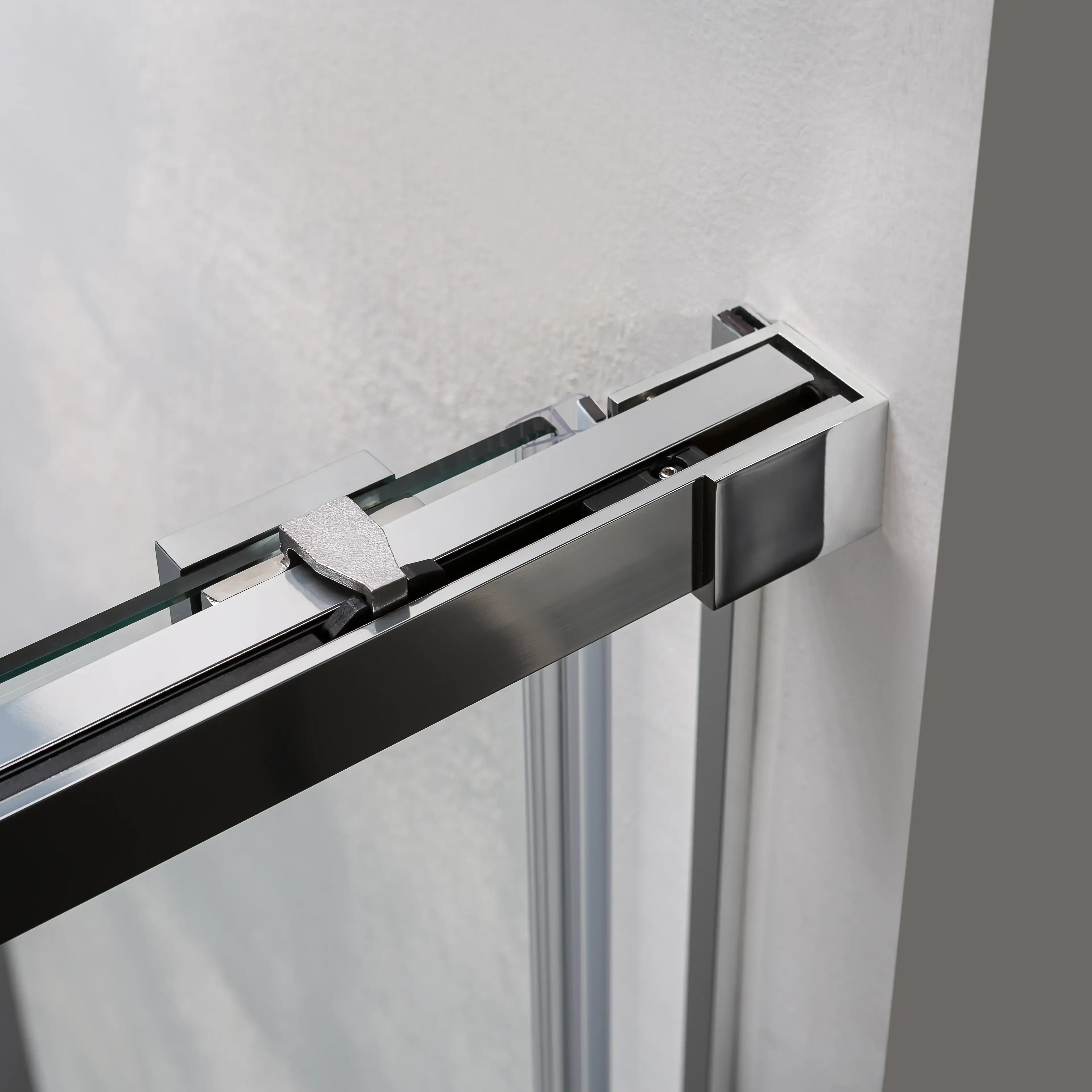 Porte de douche coulissante, softclose, 95 à 180cm, Chromé, Porta 