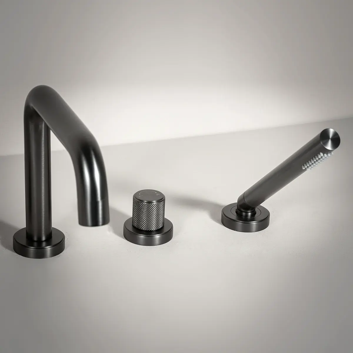 Robinet mitigeur bain-douche de plage Gun métal, Bruma