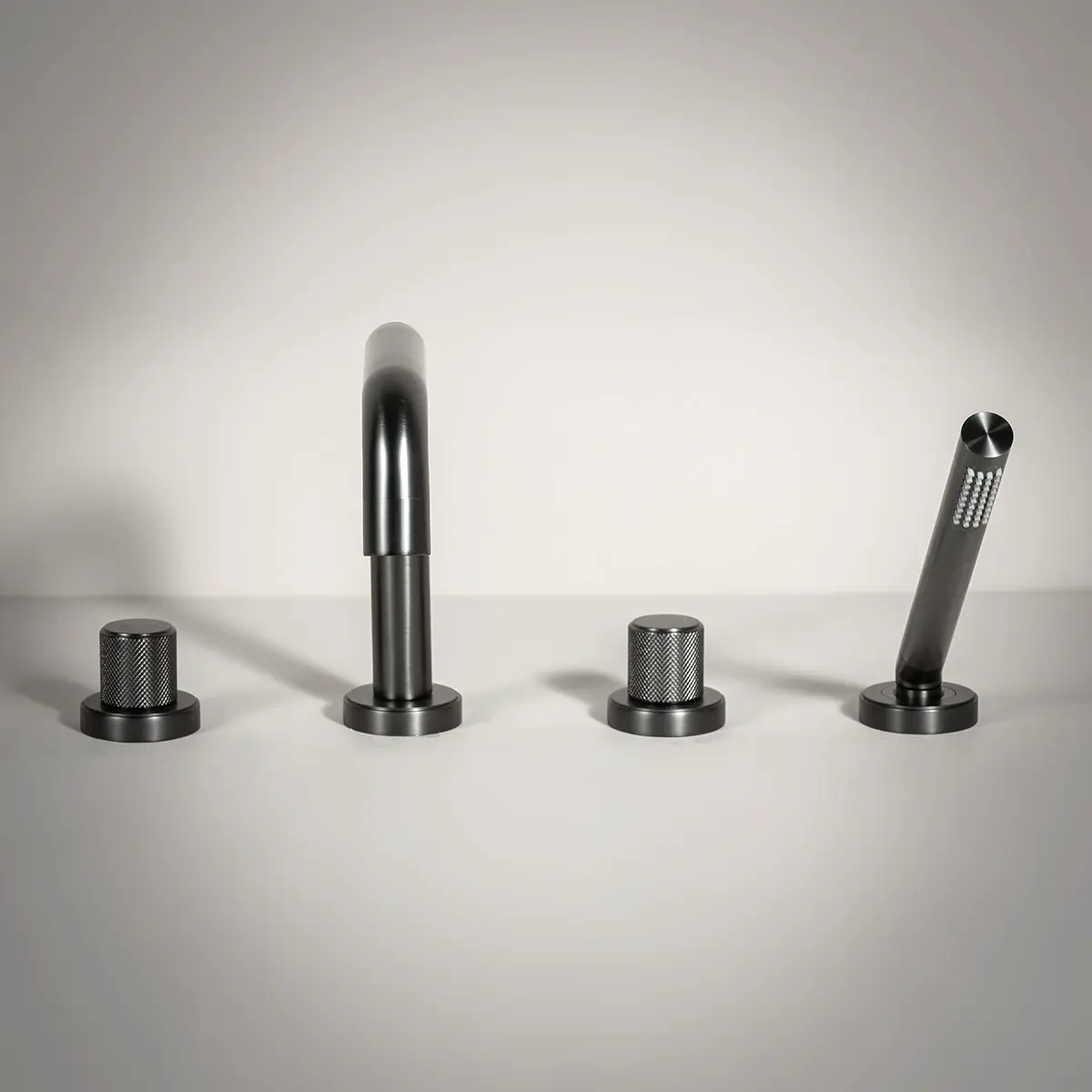 Robinet mitigeur bain-douche de plage Gun métal, Bruma
