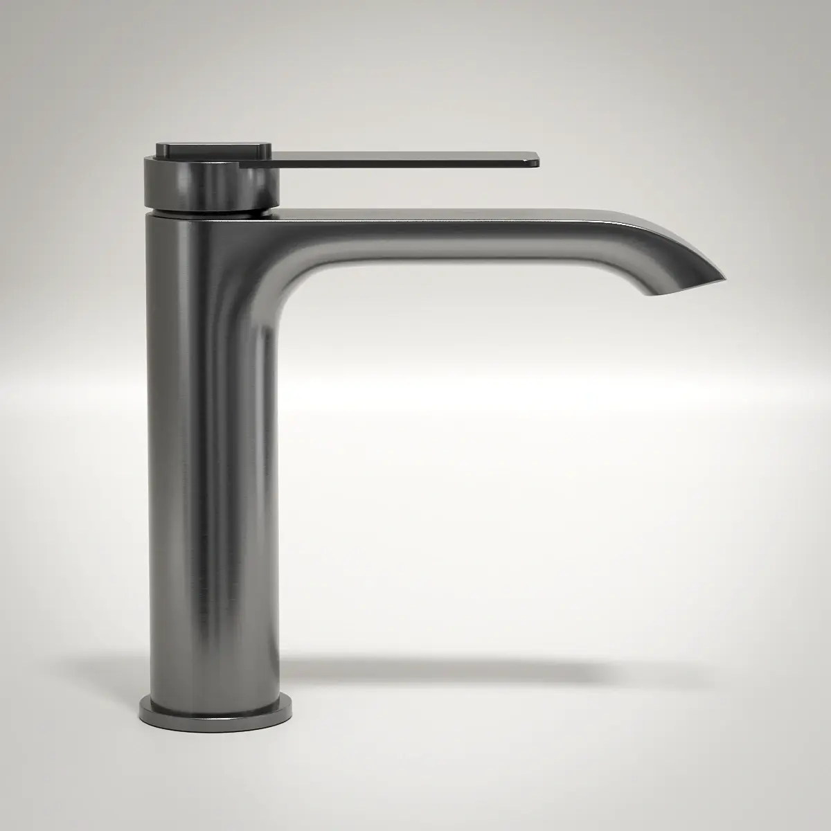 Robinet mitigeur lavabo, gun métal, Carbone 