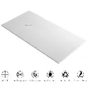 Receveur de douche, 90x100 à 200cm, grille + bonde inclus, Nuance.webp