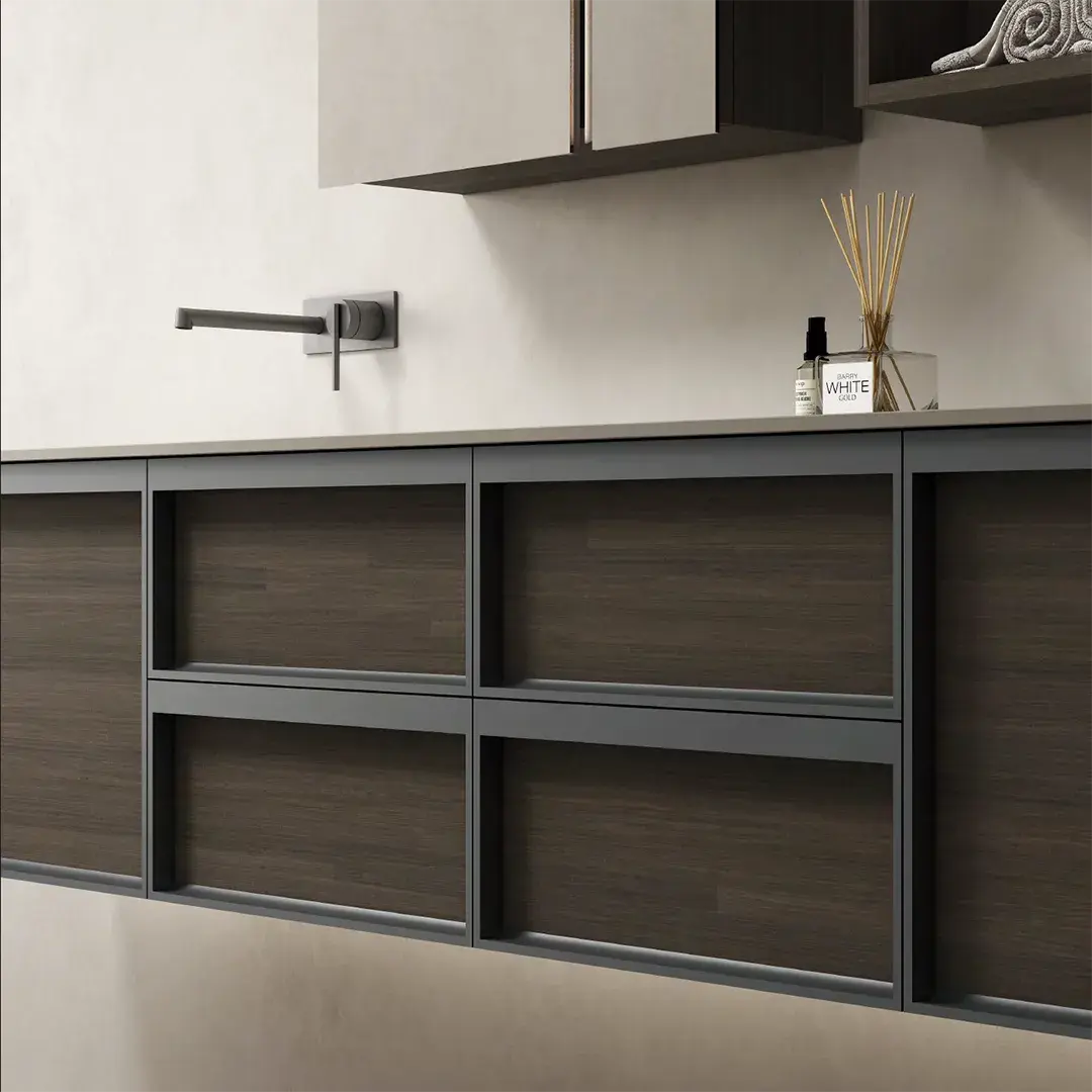 Meuble sur mesure, bois au choix, 600 à 2400mm, Tropo