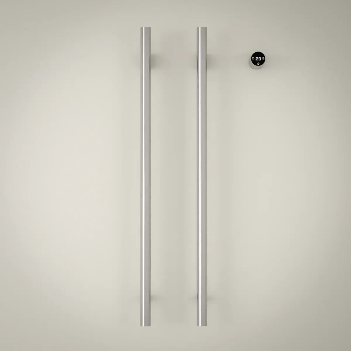 Sèche serviette 90x44x10, 45W, Inox brossé, Ondia 