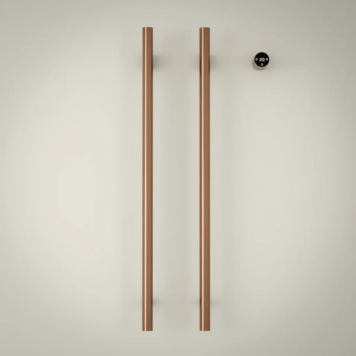 Sèche serviette 90x44x10, 45W, Doré rose brossé, Ondia  