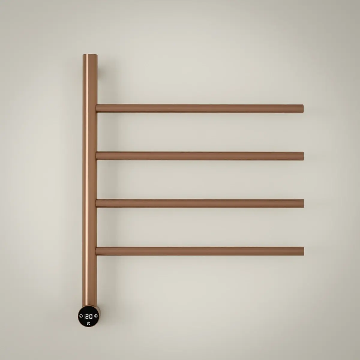 Sèche serviette 47.3x57x12cm, 75W, Doré rose brossé, Elios   