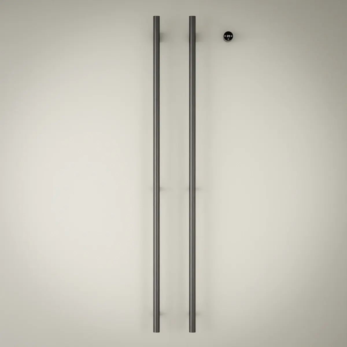 Sèche serviette 90W, Gun métal brossé, Ondia  