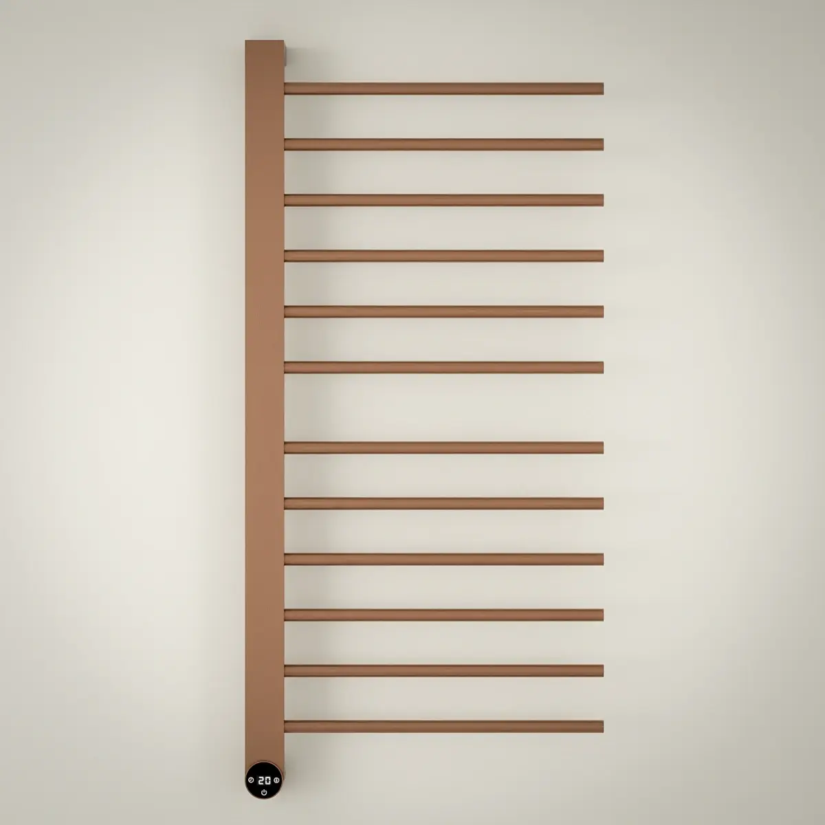 Sèche serviette 280W, Doré rose brossé, Calda    