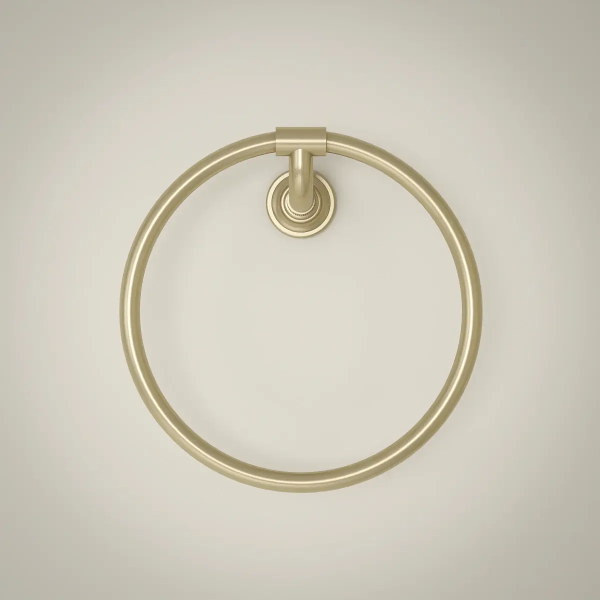 Anneau porte serviette cannelé, doré brossé, César 1     