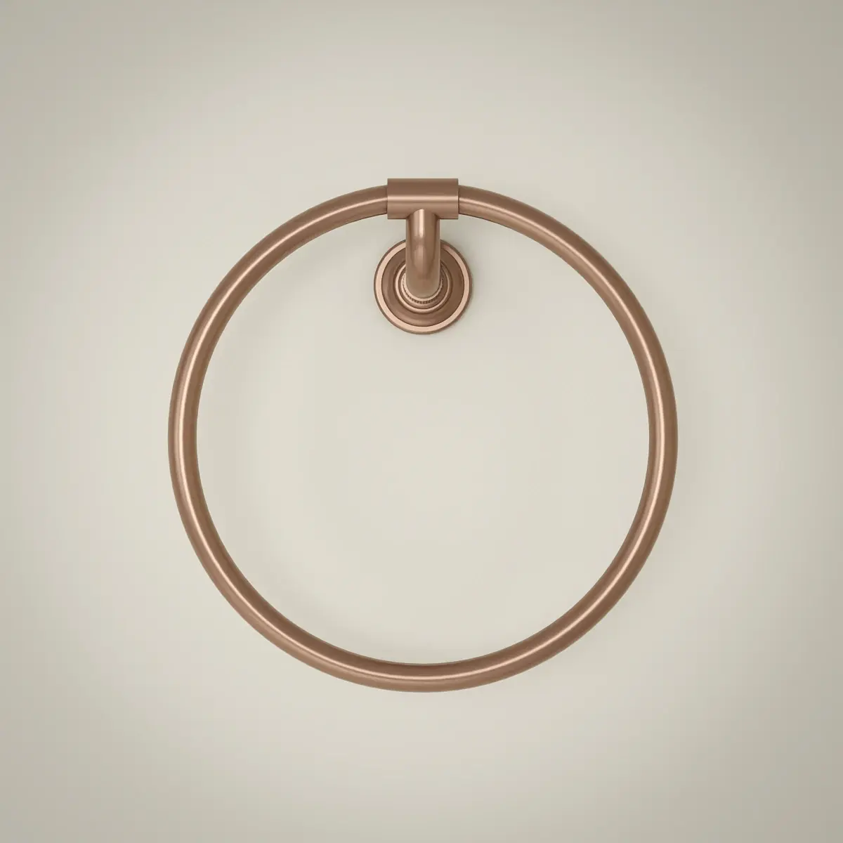 Anneau porte serviette cannelé, doré rose brossé, César 1      