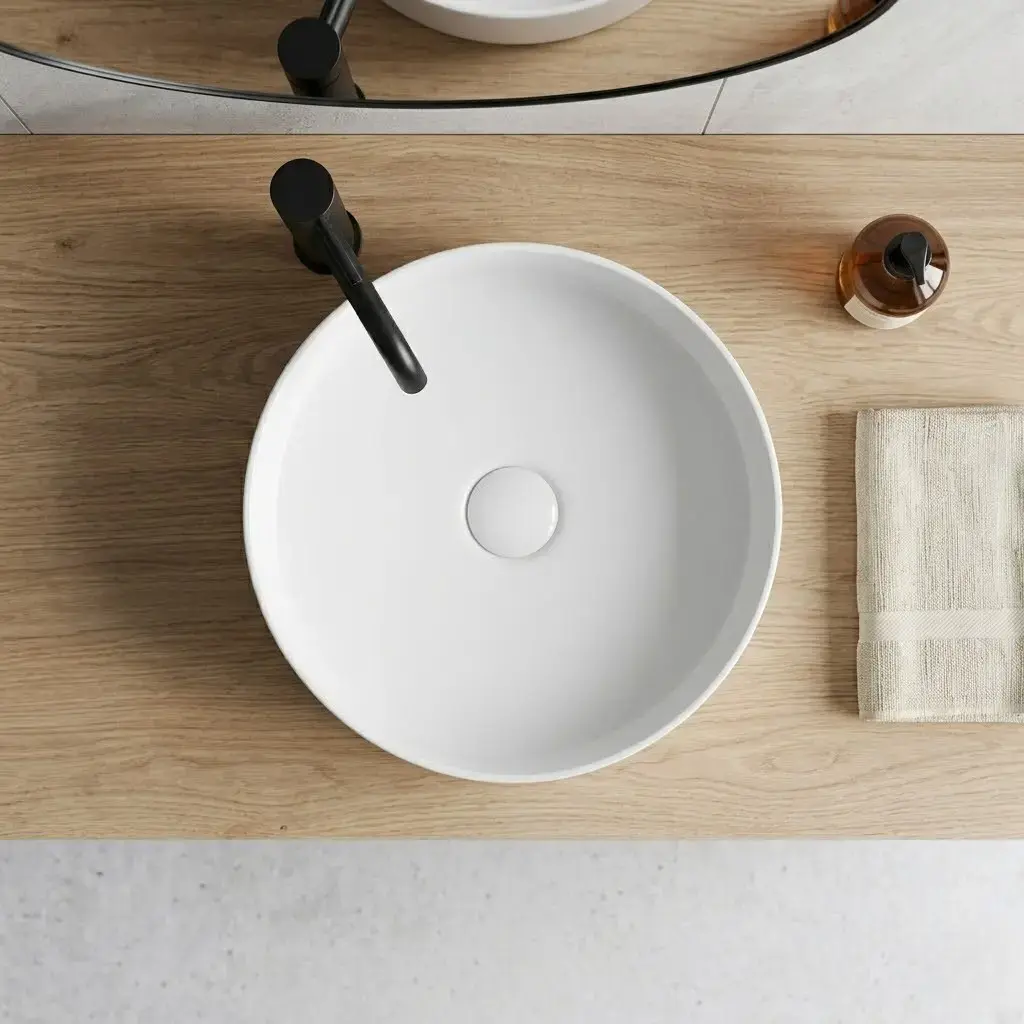 Vasque à poser, 39,4x11,5 cm, Blanc mat, Art