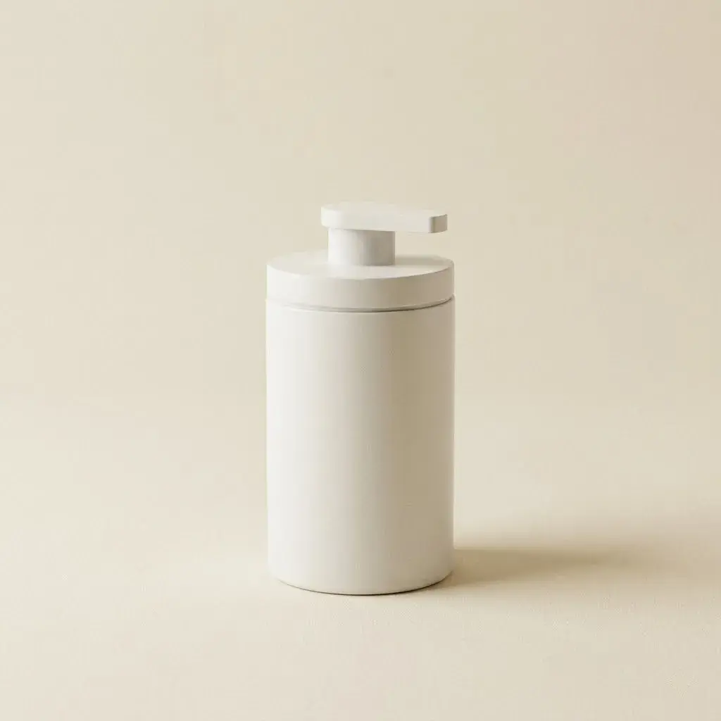 Distributeur de savon à poser blanc, Infinity Flow (2).webp