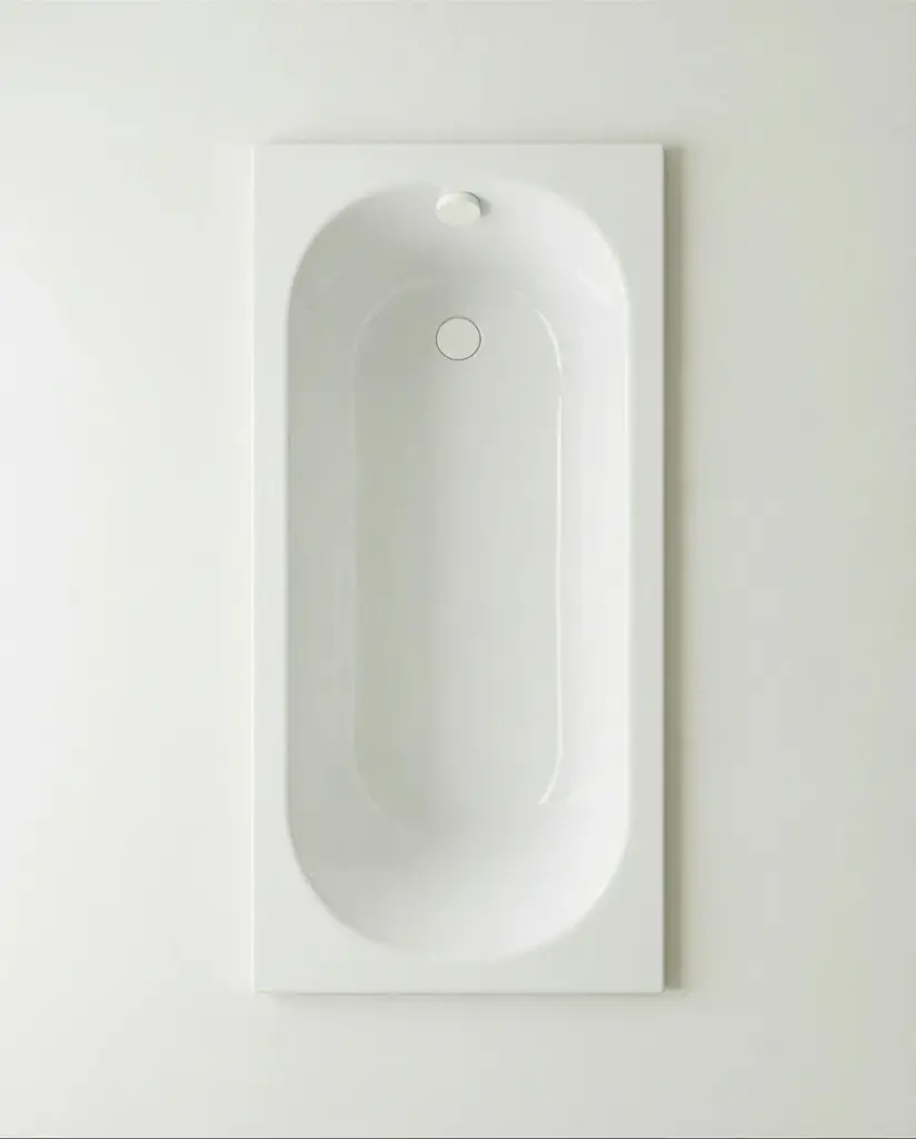 Baignoire Encastrable, 150 à 160 cm x 70, Acrylique, Brillant + pieds, Oz (1).webp