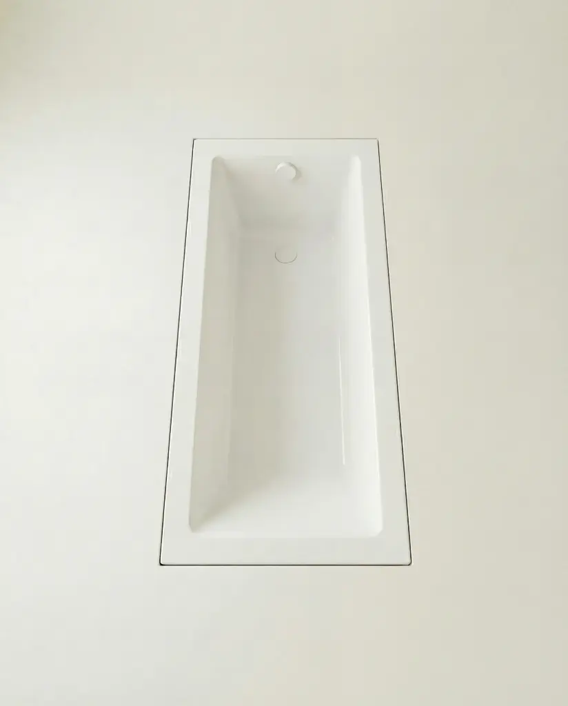 Baignoire encastrable 160x70 cm, Acrylique, Blanc mat, Pieds inclus, Senetosa (6).webp