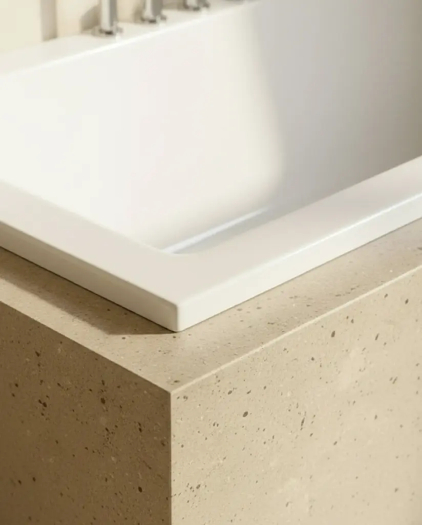 Baignoire encastrable 160x70 cm, Acrylique, Blanc mat, Pieds inclus, Senetosa (5).webp