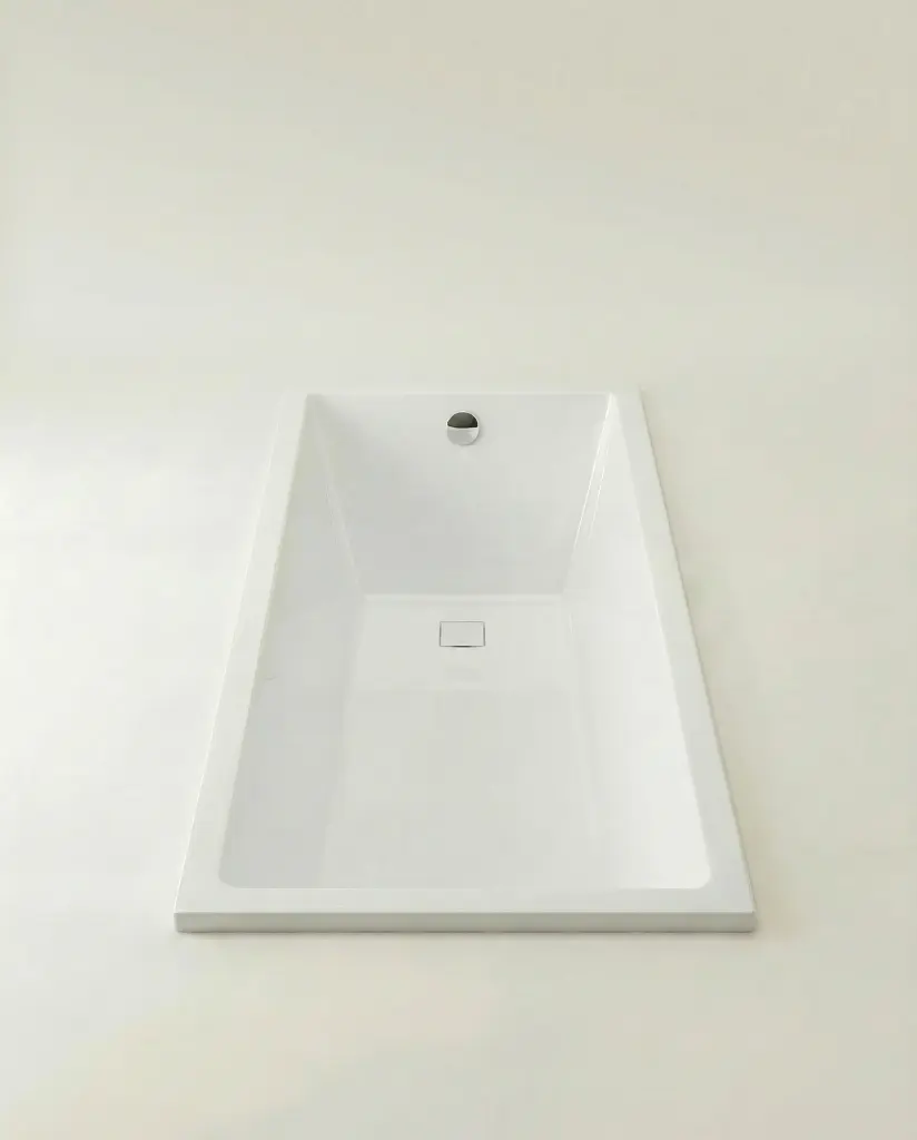 Baignoire rectangulaire, 160x70 cm, acrylique, Cavallo (6).webp