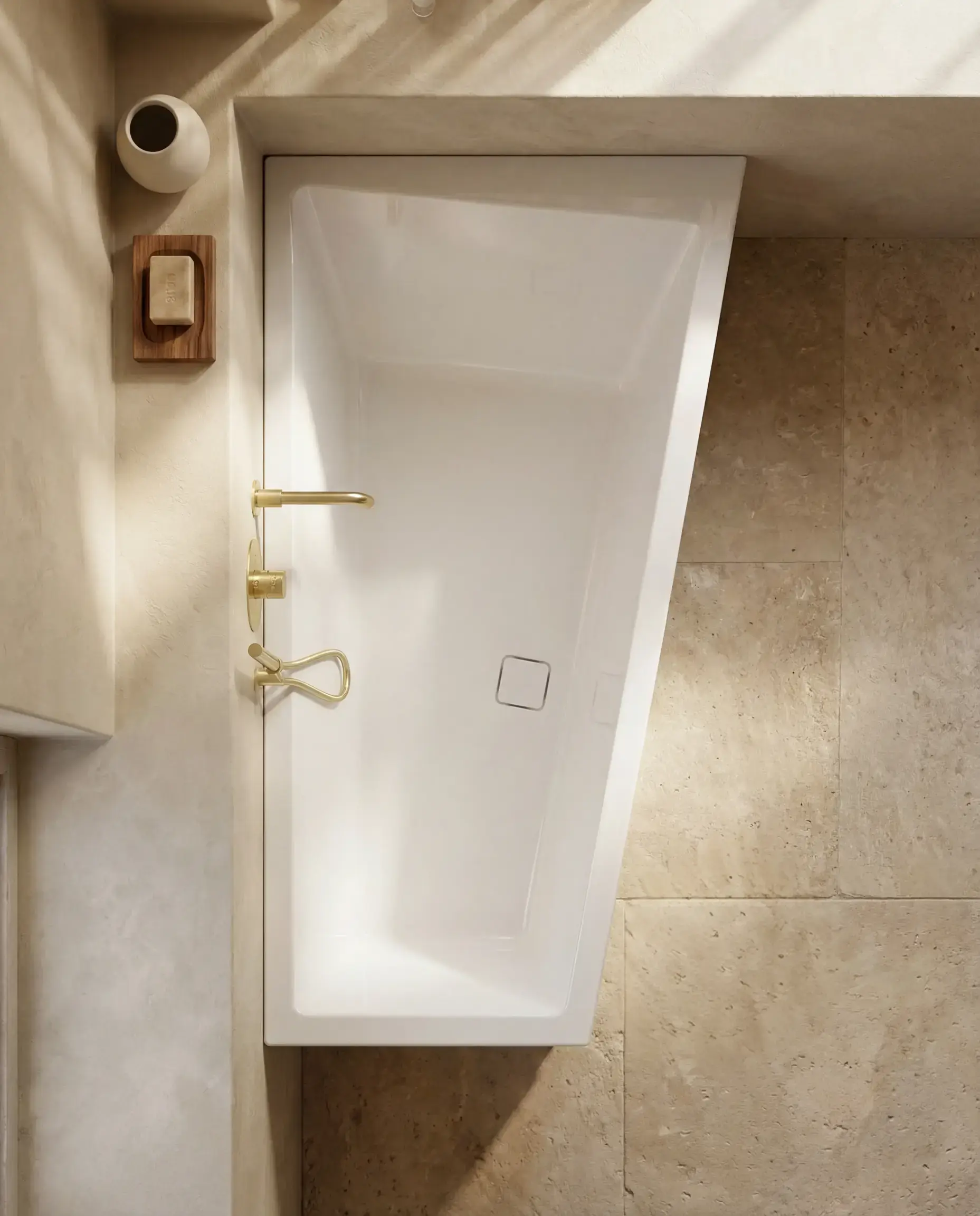 Baignoire d'angle droit, Cavallo