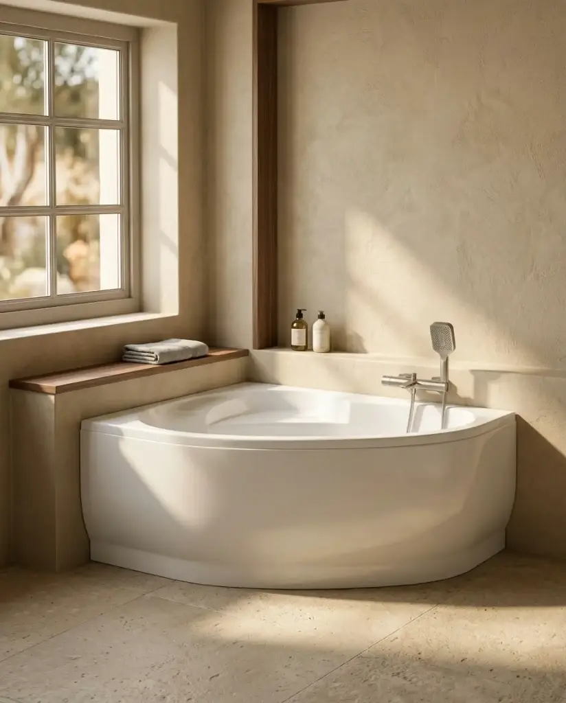 Baignoire d'angle gauche, 150 x 100 cm, Flora.webp