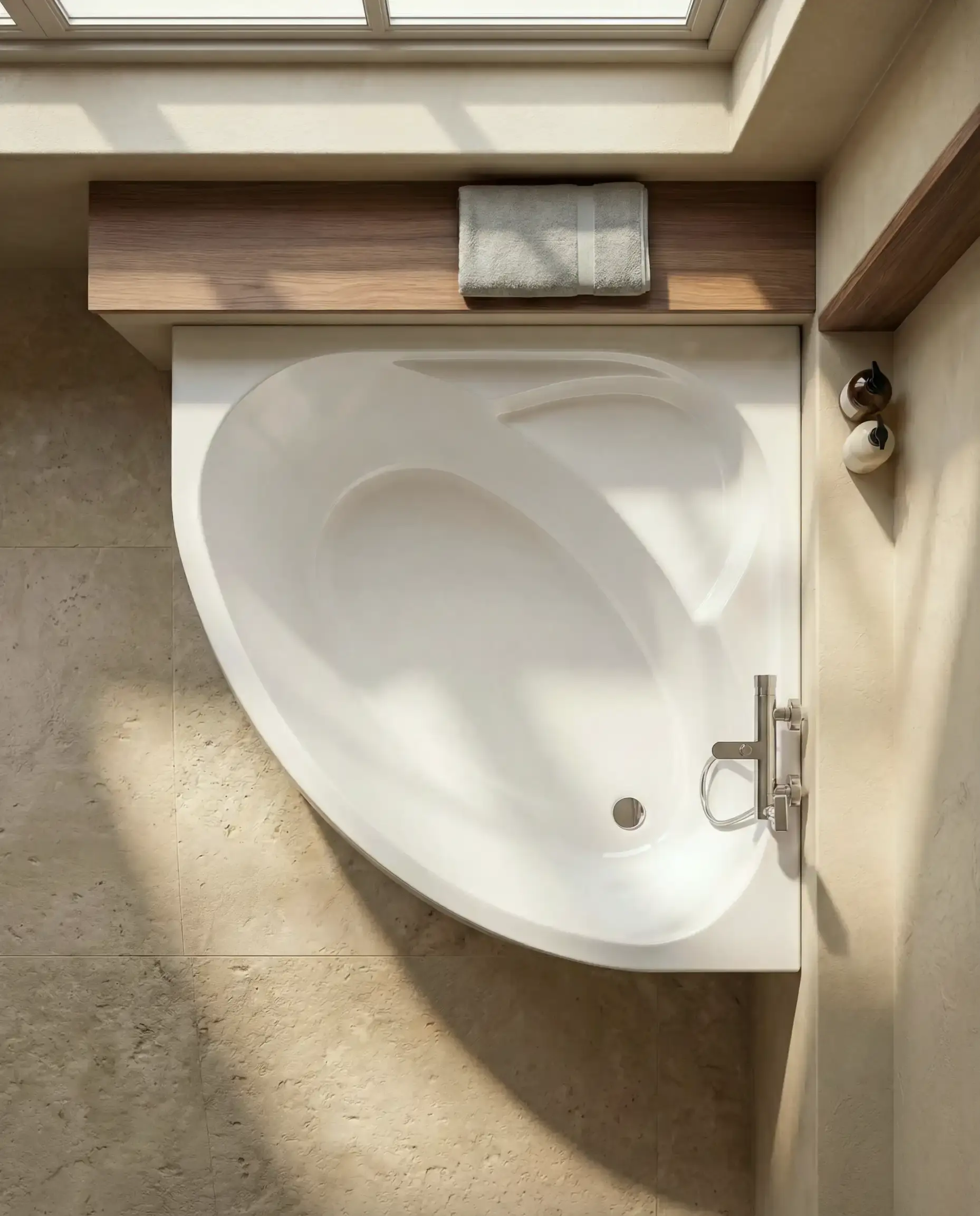 Baignoire d'angle gauche, Flora