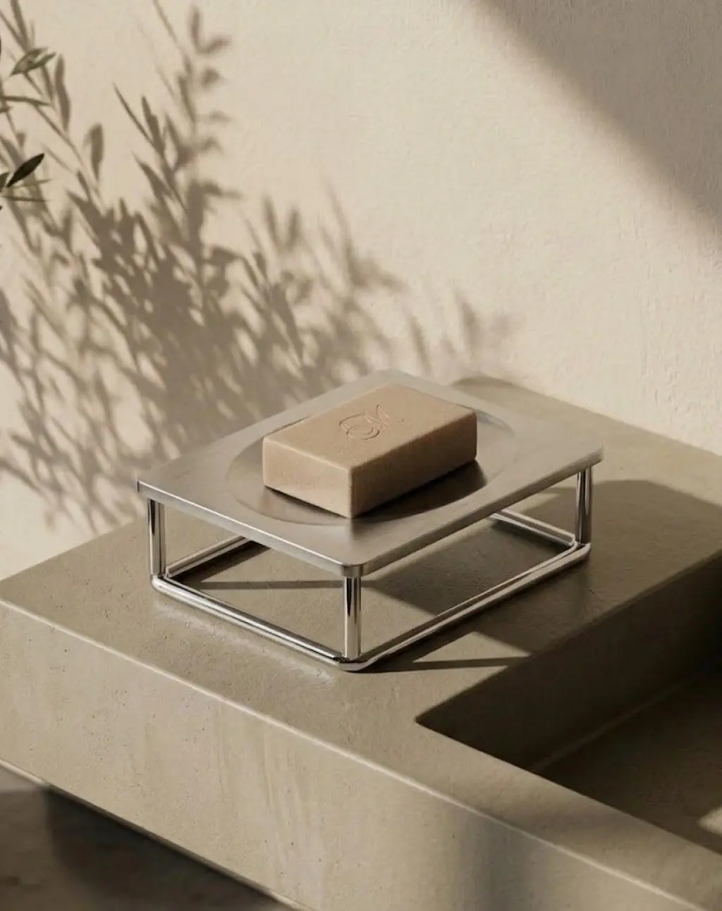 Porte-savon à poser - Chromé brossé - Infinity elegance