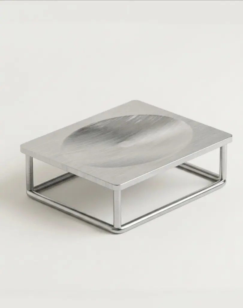 Porte-savon à poser - Chromé brossé - Infinity elegance (2).webp