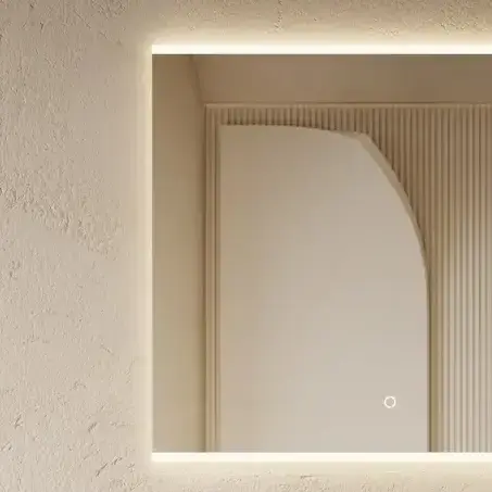 Miroir led et anti-buée, 80x70, Loren  