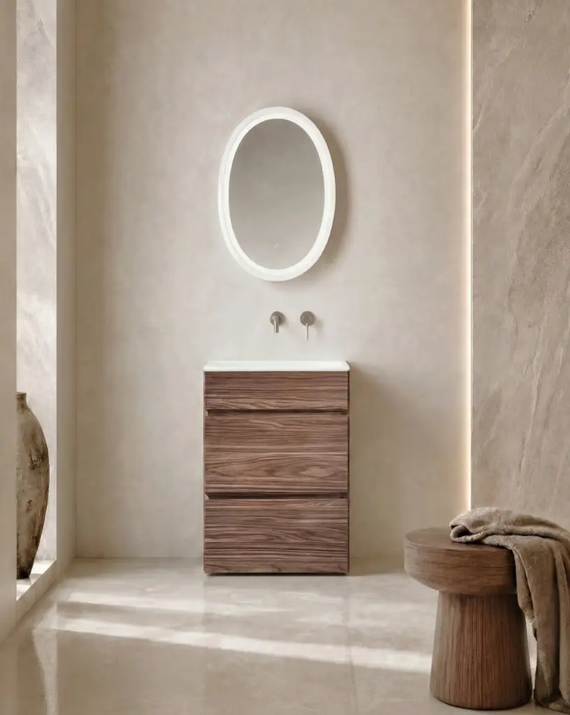 Meuble vasque modulaire bois chêne, Léman.webp