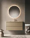 Meuble vasque avec ou sans pieds 120cm, Cappuccino mat, Vendome.webp