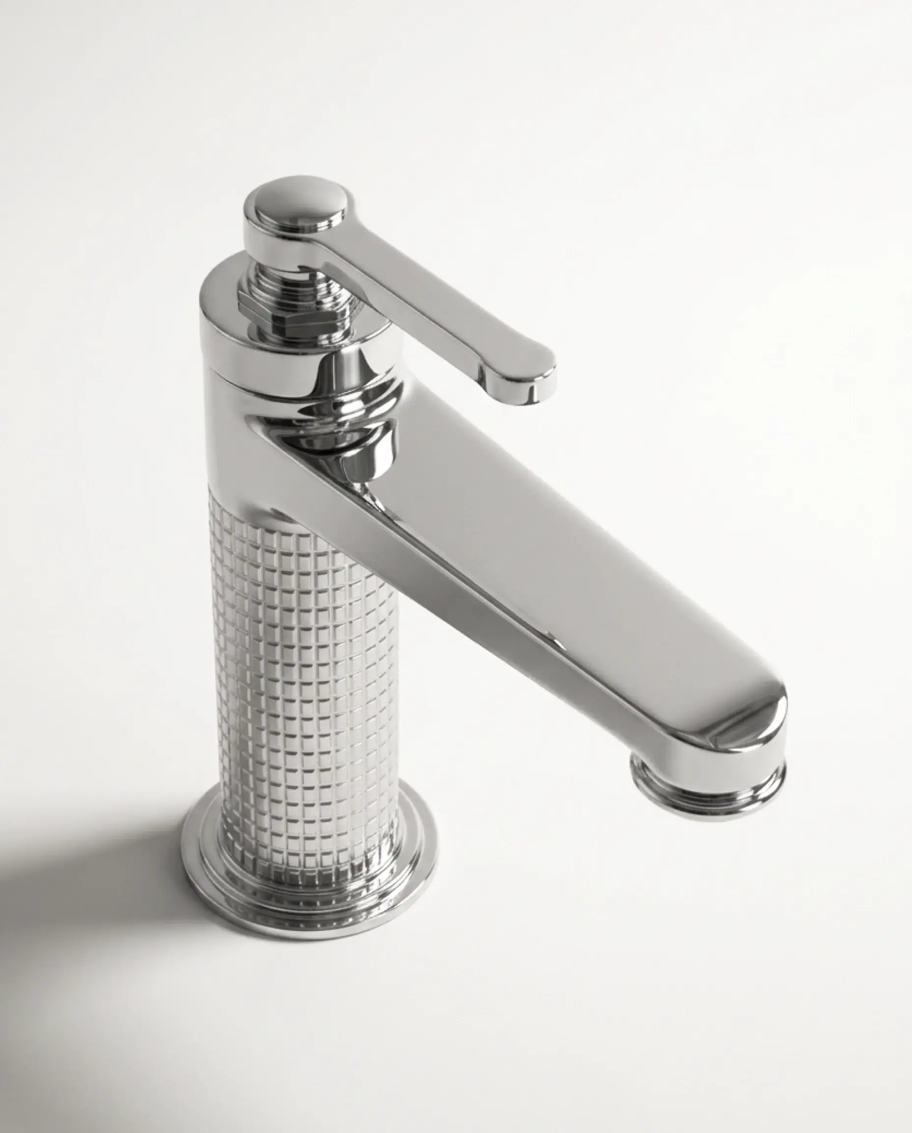 Mitigeur lavabo cannelé, Chrome, César 1