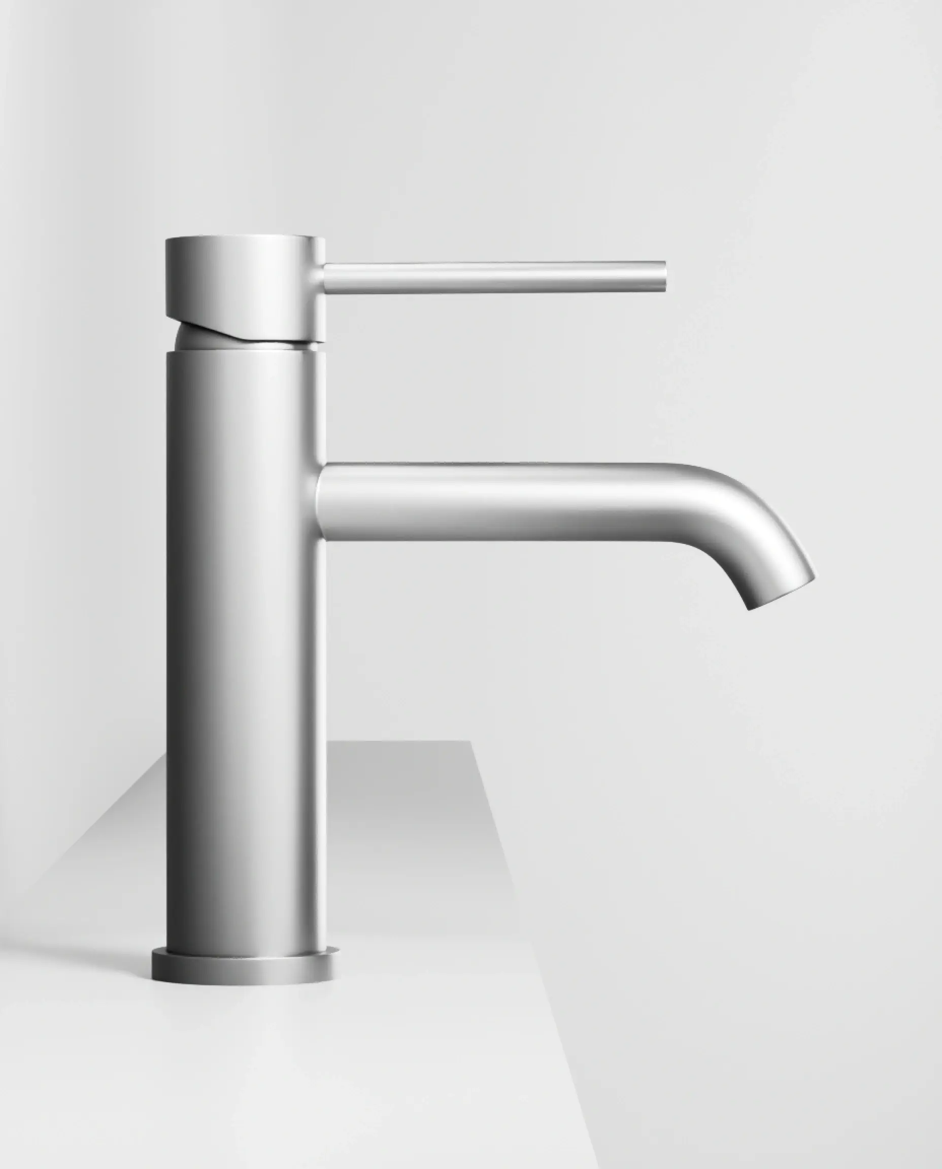 Mitigeur lavabo inox brossé, Châtelet