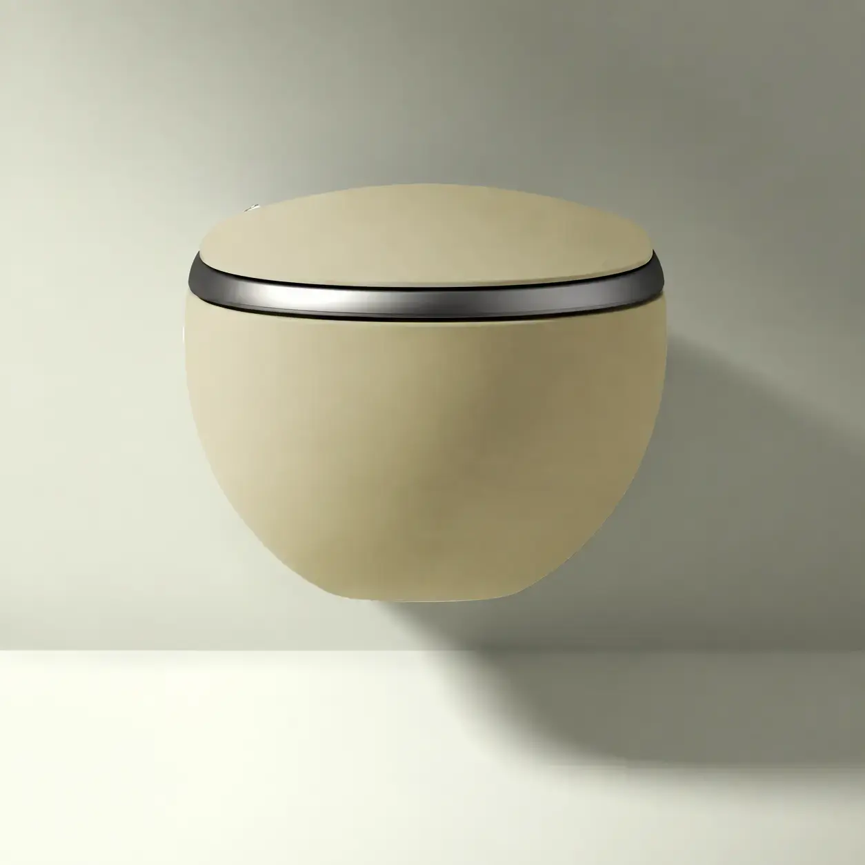 WC suspendu japonais kaki, avec bâti support, Safari