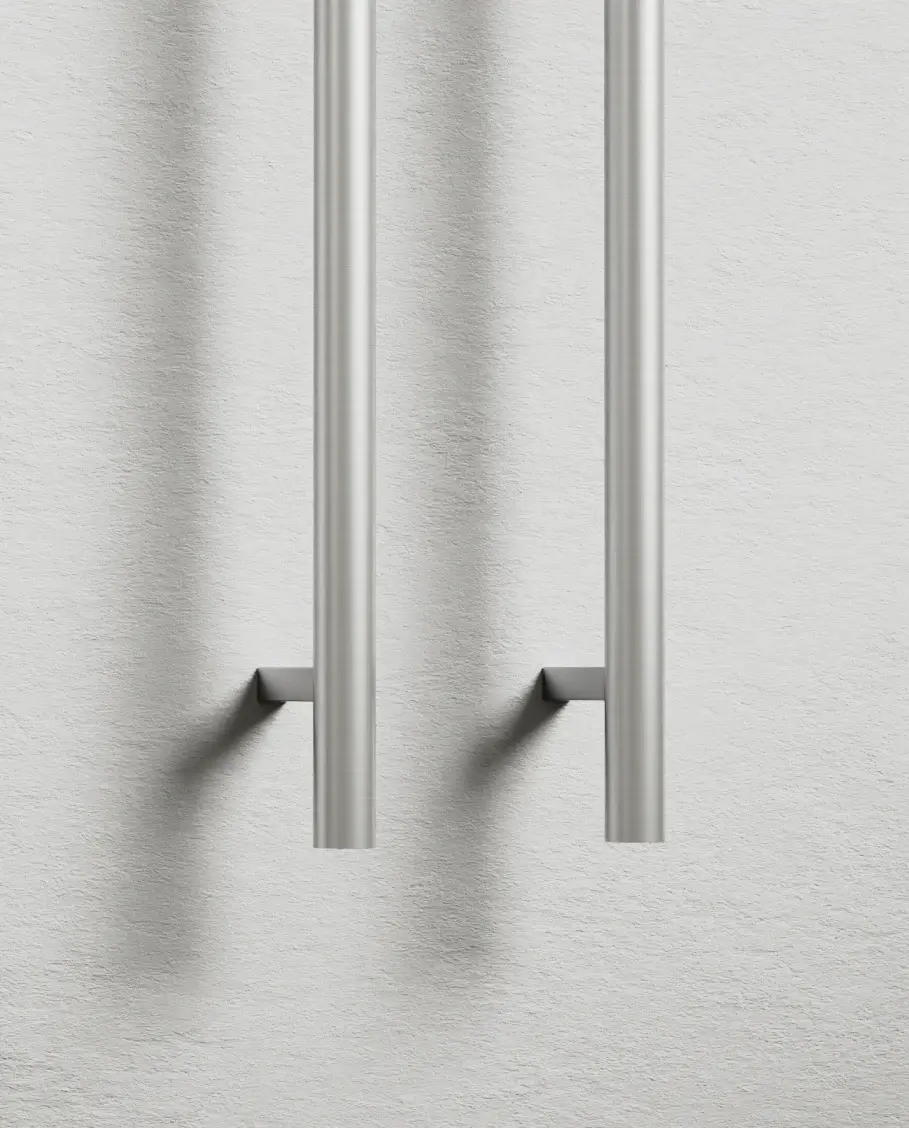 Sèche serviette 90x44x10, 45W, Inox brossé, Ondia 