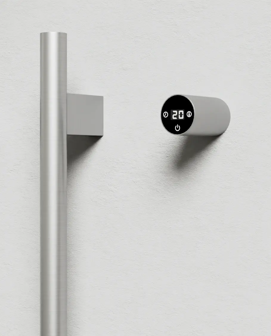 Sèche serviette 90W, Inox brossé, Ondia     