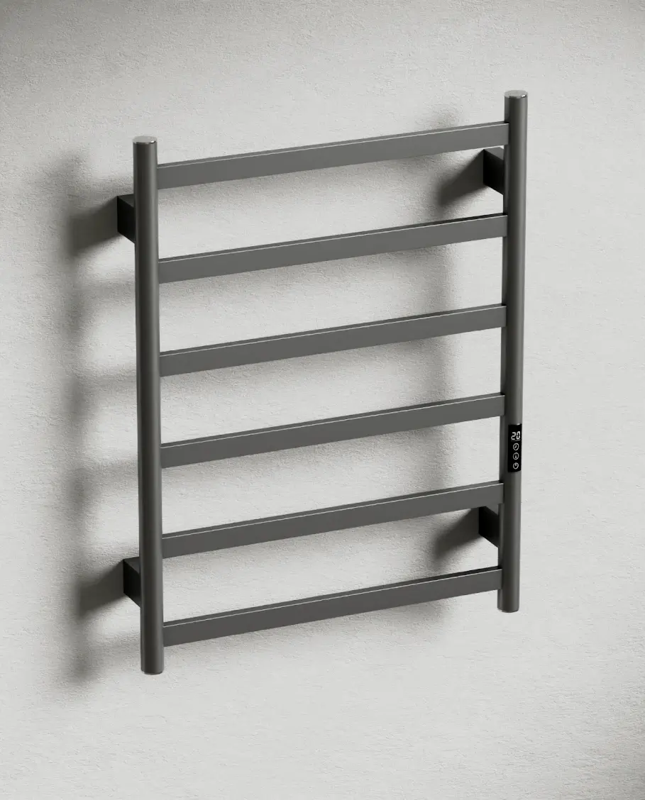Sèche serviette 57.3x75.4x9.3cm, 140W, Gun métal, Scala