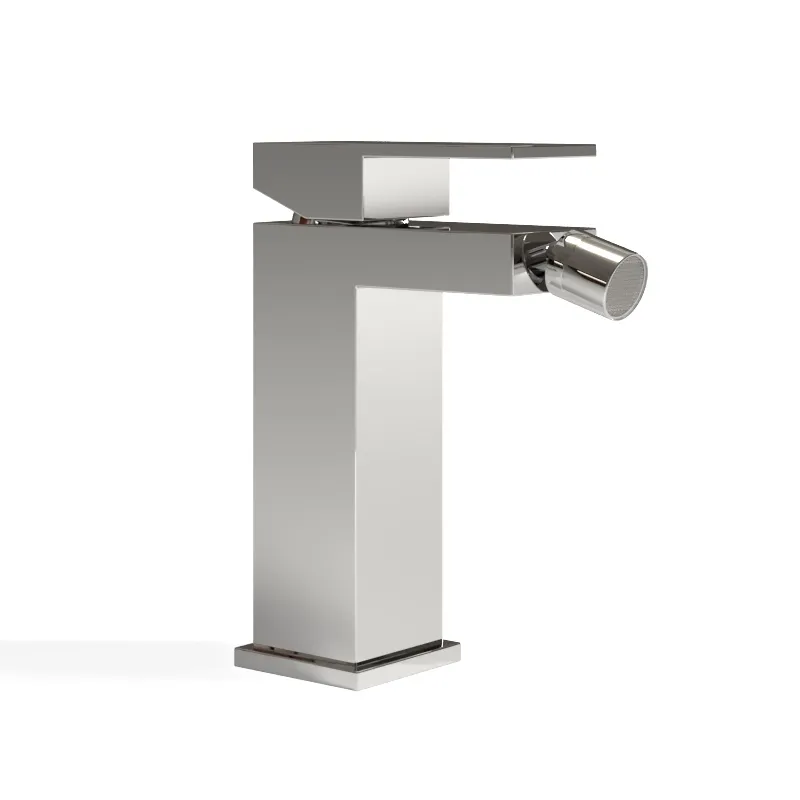 Robinet mitigeur bidet, chrome, Qubik.webp