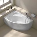 Baignoire d'angle gauche, 150 x 100 cm, Flora