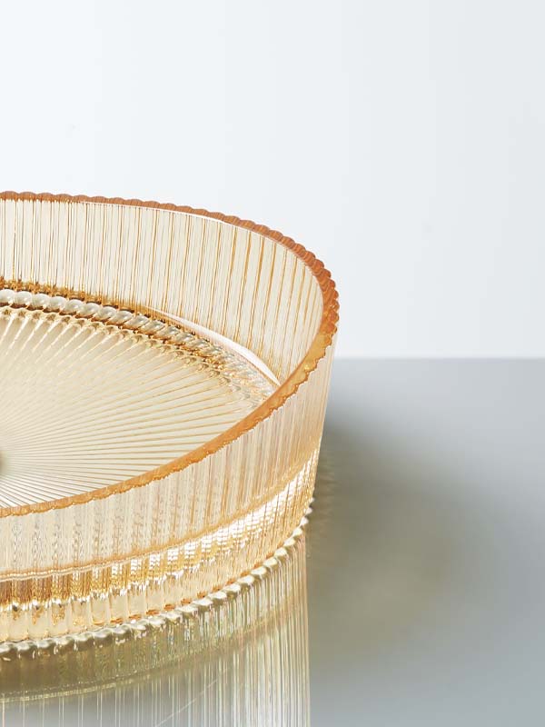 Vasque à poser en verre 50x37.5x14cm Ambre, Burano 