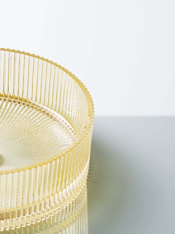 Vasque à poser en verre 36x36x11.5cm Doré, Torcello