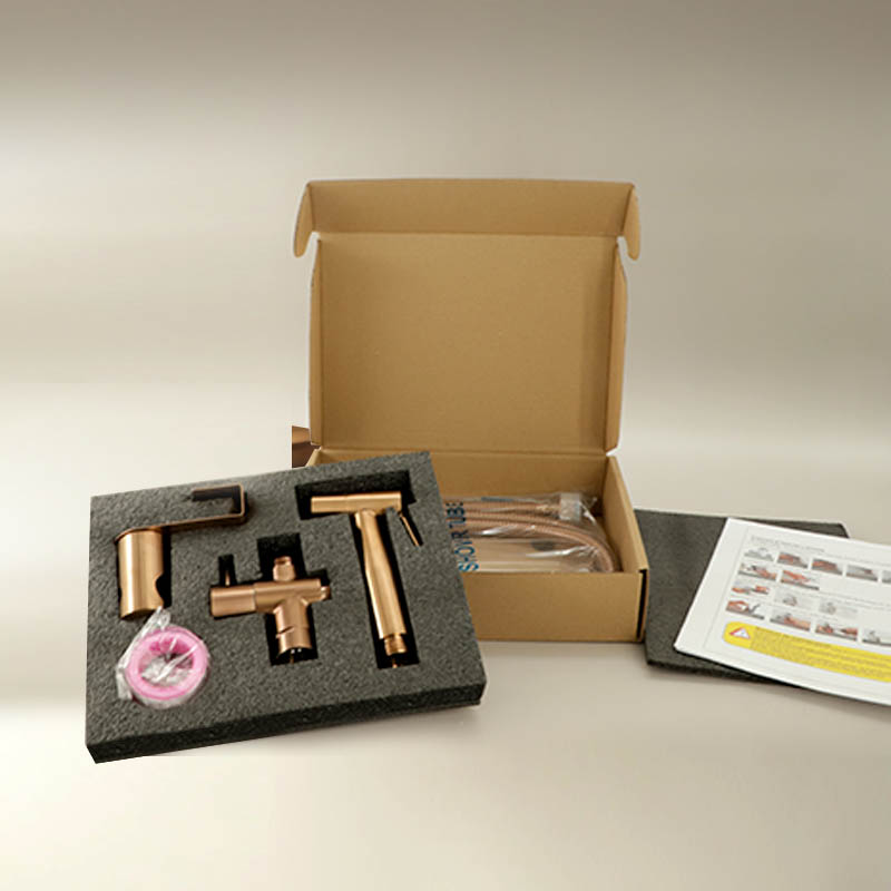 Douchette hygiénique Doré rose brossé, Châtelet