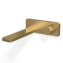 Robinet mitigeur lavabo mural encastré doré brossé, Carrousel