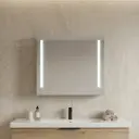 Armoire de toilette éclairante Glass 80 cm