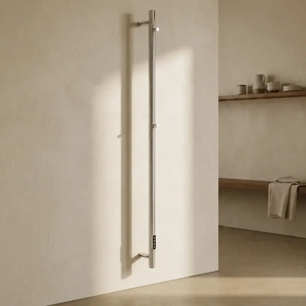 Chauffe serviette électrique 75W 145X32  Inox Brossé, Châtelet