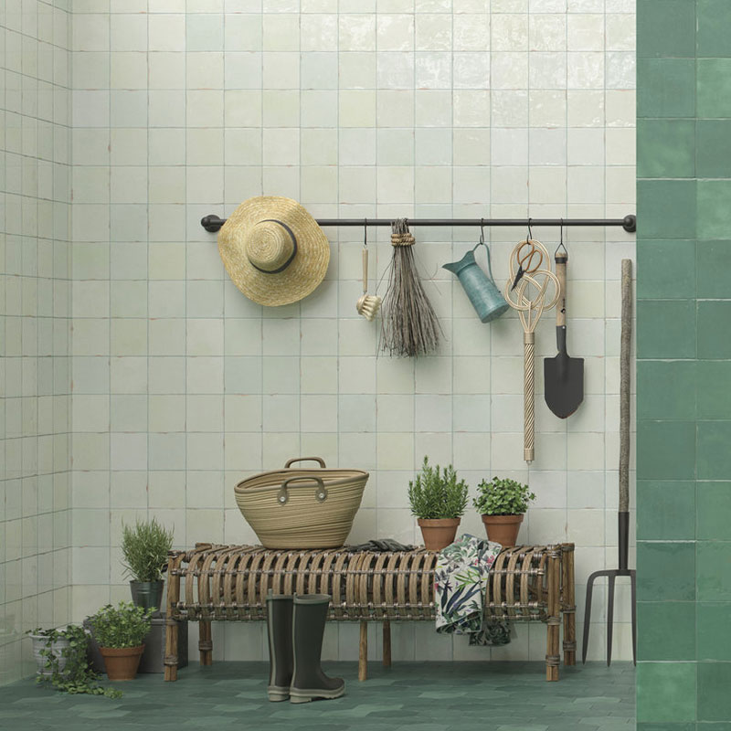 Carreau Souk, Aqua, 13x13 cm