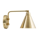 Applique salle de bain murale  doré  13 cm laiton