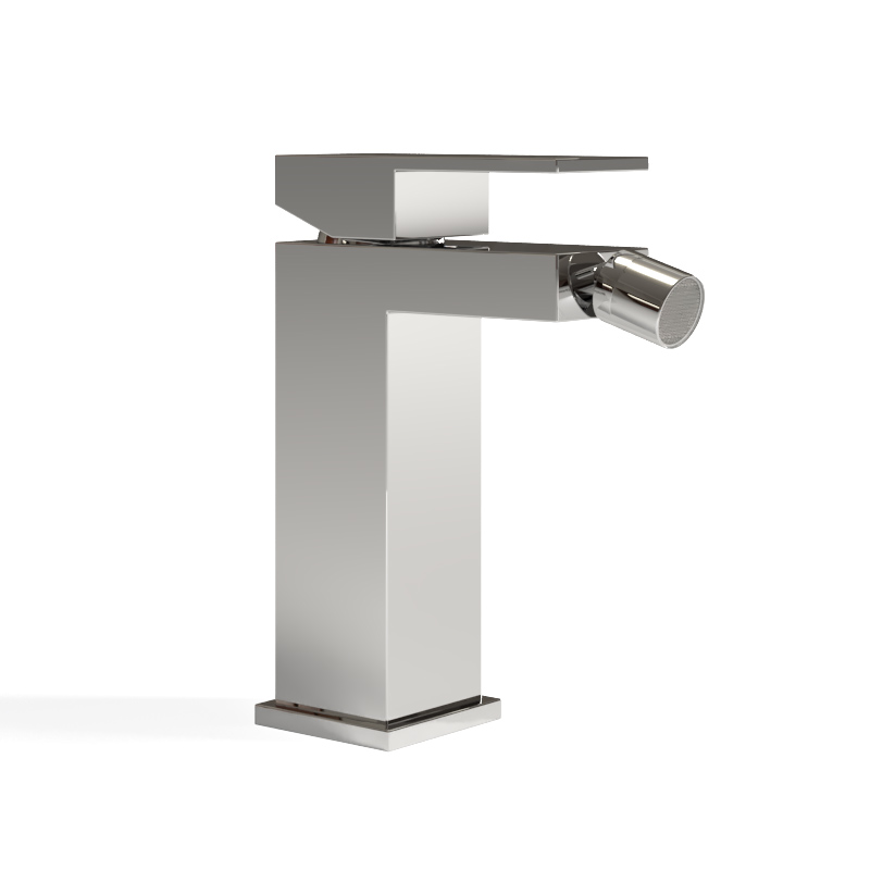 Robinet mitigeur bidet, chrome, Qubik