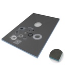 Receveur de douche à carreler 140x90 cm redécoupable, Doccia square