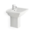  Lavabo suspendu rétro 60x57 Cm, céramique, Josephine