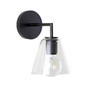 Applique murale 25 cm noir mat, Cone