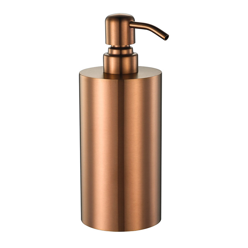 Distributeur de savon à poser, doré rose brossé, Châtelet