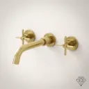 Robinet mélangeur lavabo mural encastré, Châtelet, 3 couleurs